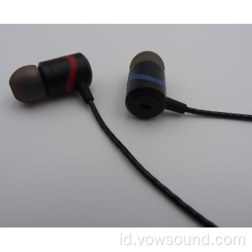 Earphone Bass in-Ear Earbud Headphone dengan Mikrofon